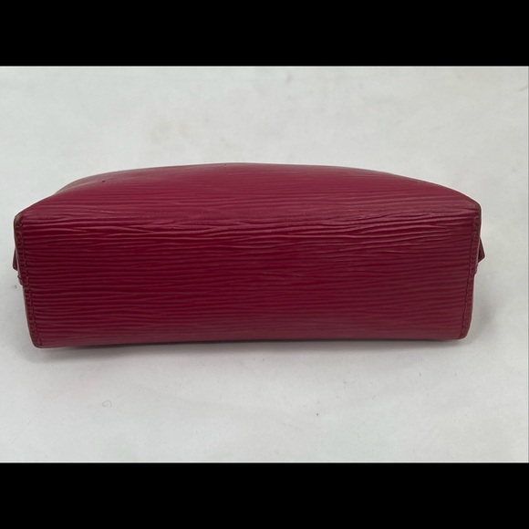 LOUIS VUITTON Epi Pochette Cosmetic Pouch Epi Leather Burgundy Bag M40641 - Picture 11 of 16